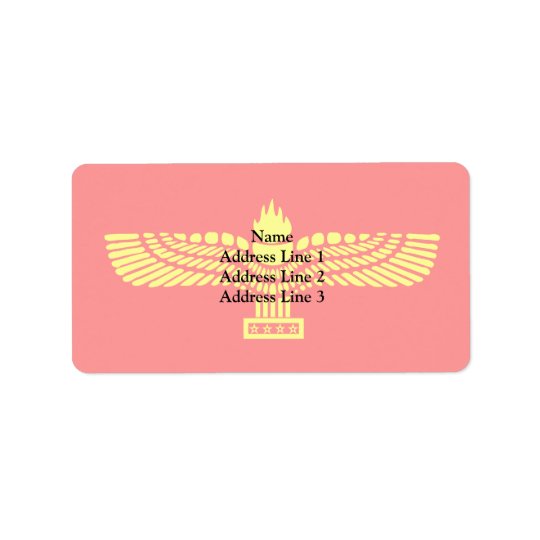Syriac Aramaic People, Syria flag Address Label