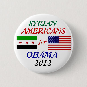 Syrian Americans for Obama 2012 button