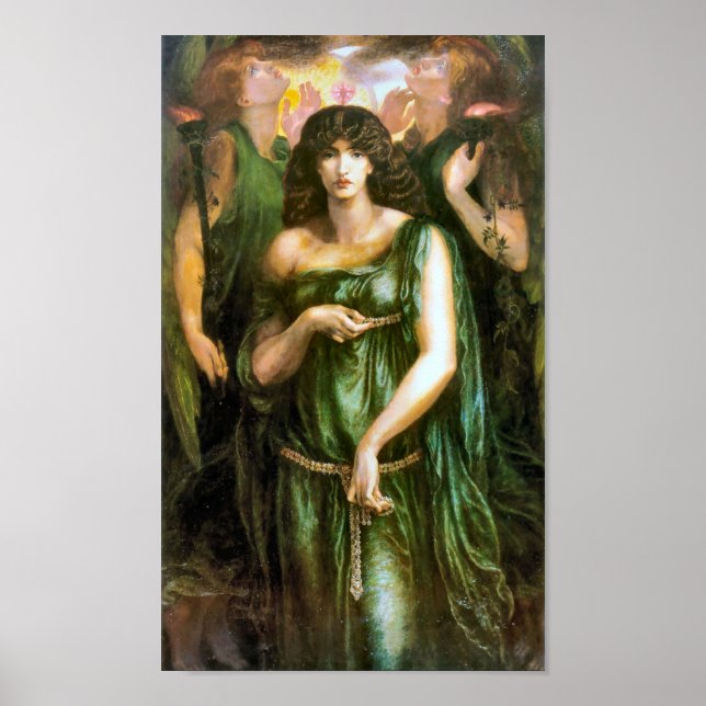 Syrian Astarte 1877 Pre Raphaelite Art Poster (Front)