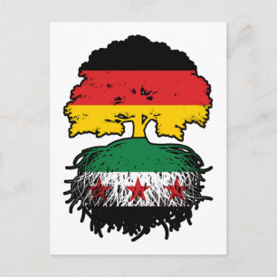 Syrian German Roots and Crown Tree Postcard