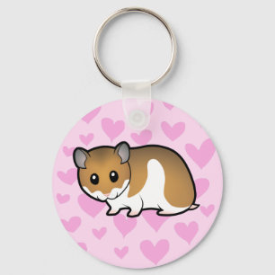 Syrian Hamster Love Key Ring