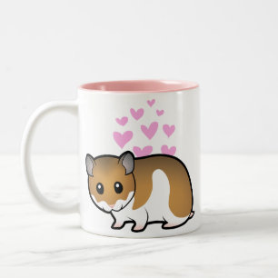 Syrian Hamster Love Two-Tone Coffee Mug