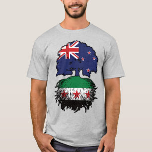 Syrian New Zealand Roots & Crown Tree T-Shirt