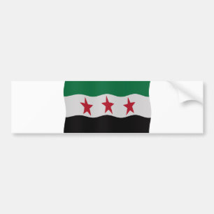 Syrian Republic Flag 1932-59 1961-63 Bumper Sticker