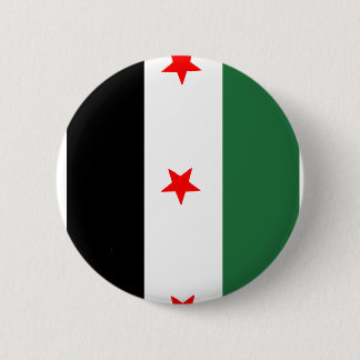 Syrian Revolutionary Flag 6 Cm Round Badge