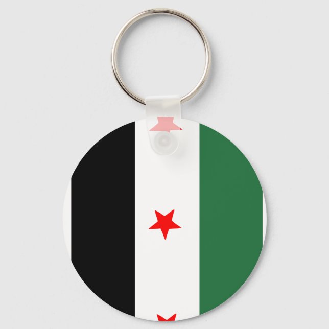Syrian Revolutionary Flag Key Ring (Front)