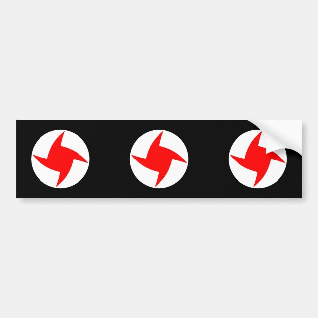 Syrian Social Nationalist Party, Syria flag Bumper Sticker (Front)