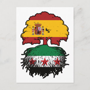 Syrian Spanish Roots and Crown Tree Postcard