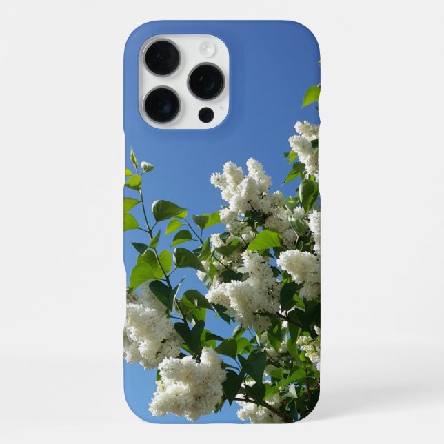 Syringa, White Lilac Flower Tree iPhone Case (Back)