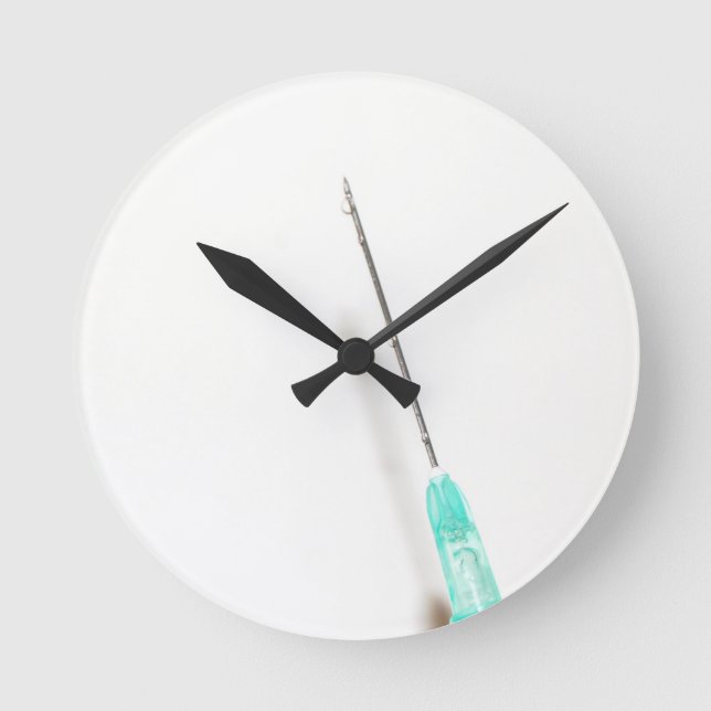 Syringe Injection Round Clock (Front)