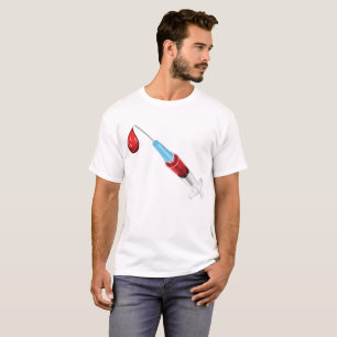 Syringe Of Blood With A Red Drop T-Shirt