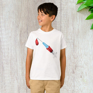 Syringe Of Blood With A Red Drop T-Shirt