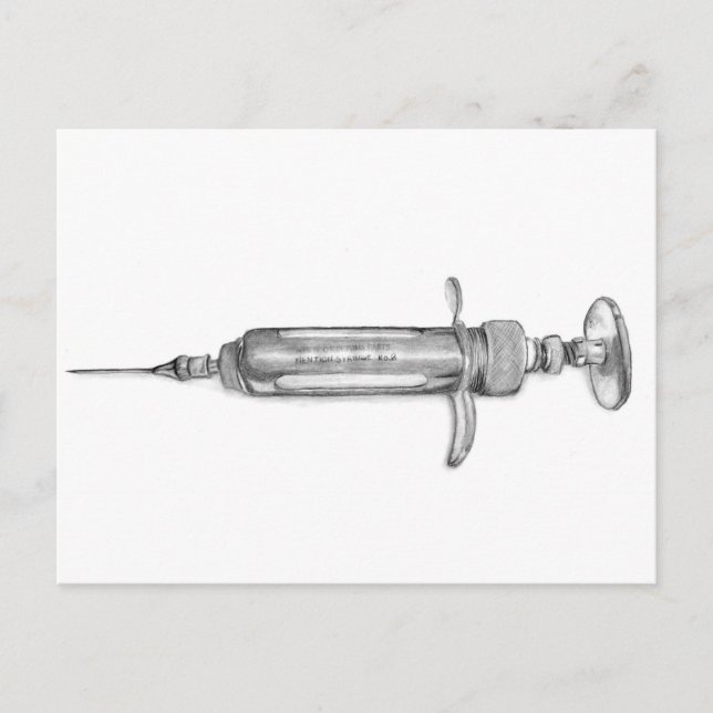 Syringe Postcard (Front)