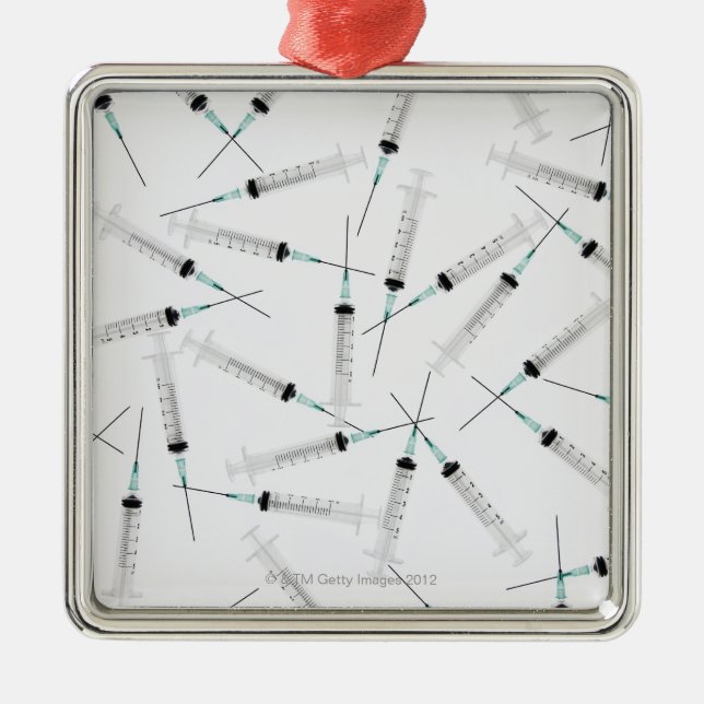 Syringes 2 metal ornament (Front)