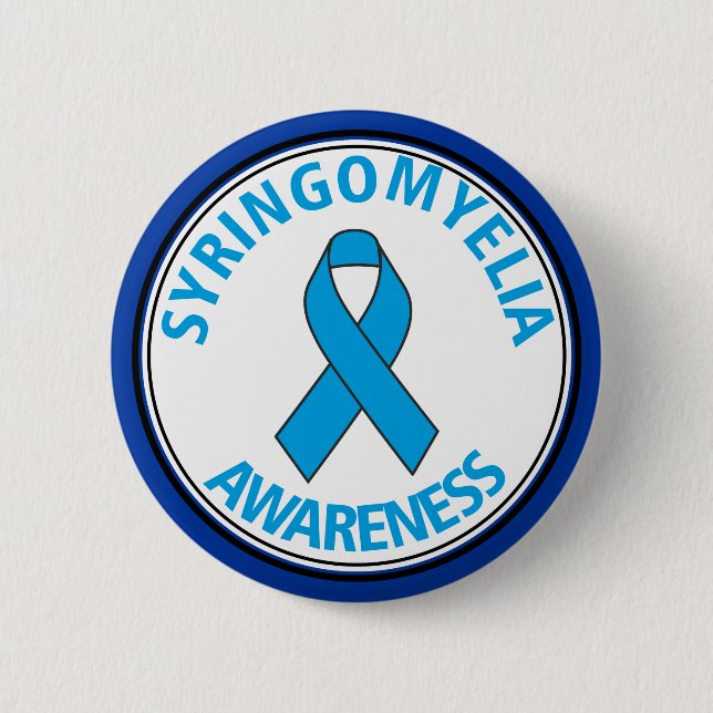 Syringomyelia Awareness Ribbon Button (Front)