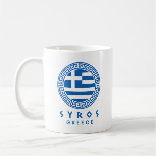 Syros And Flag Of Greece Coffee Mug
