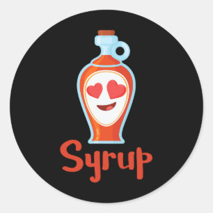 Syrup For Pancakes Couples Costume Halloween Cute  Classic Round Sticker