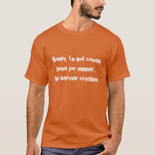 SysAdmin TShirts Orange - Server Crashed