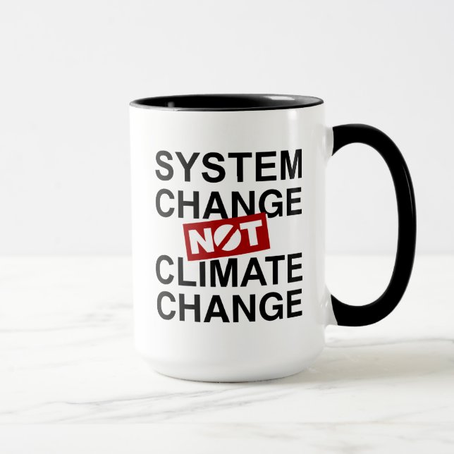 System Change Not Climate Change Mug (Right)