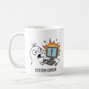 System Error Funny IT HR Tech Employee Gift Mug