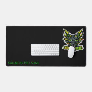 SYSTEM GMR Cyber Dragon Glitch Gaming Desk Mat