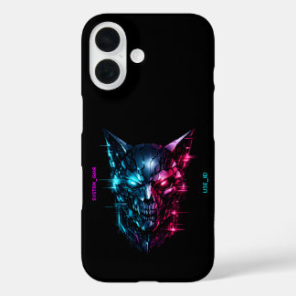 SYSTEM_GMR Cyberpunk Glitch Skull Tough  iPhone 16 Case