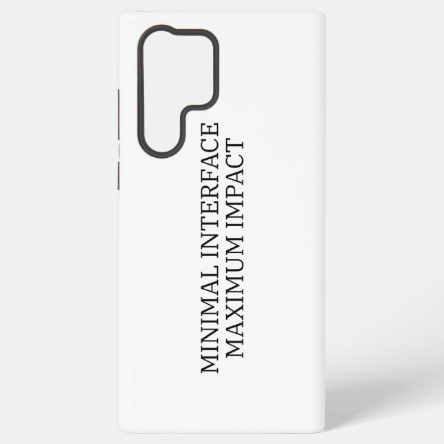 System Interface | Minimal Interface Samsung Galaxy S22 Ultra Case (Back)