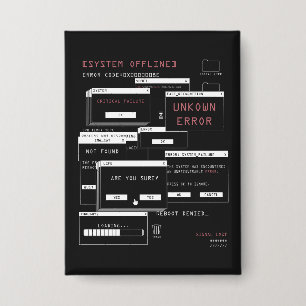 System Offline - Techno-Brutalist Design