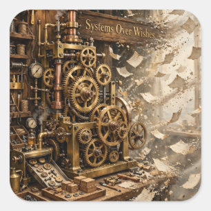 "Systems Over Wishes" Productivity Sticker