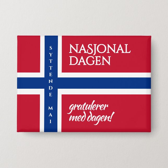 Syttende Mai May 17th Norwegian National Day Flag (Front)