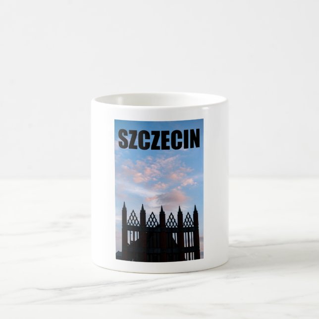 Szczecin Poland   Old Town Hall Coffee Mug (Center)