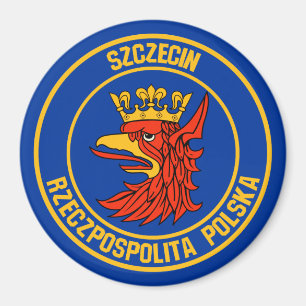 Szczecin Round Emblem Magnet