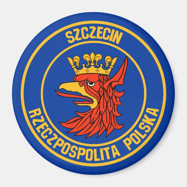 Szczecin Round Emblem Magnet (Front)