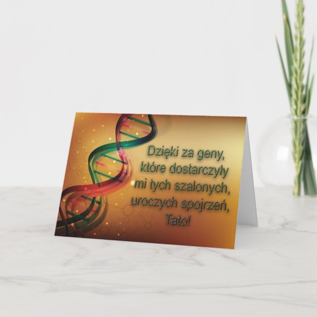 Szczęśliwego Dnia Ojca Karta Card (Front)