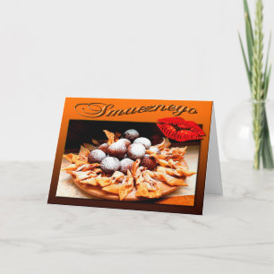 Szczęśliwego Tłustego Czwartku Happy Fat Thursday Card