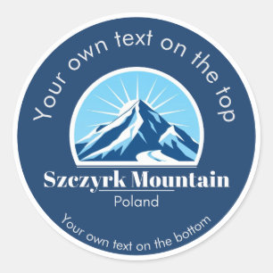 Szczyrk Mountain Poland ski vacation Classic Round Sticker
