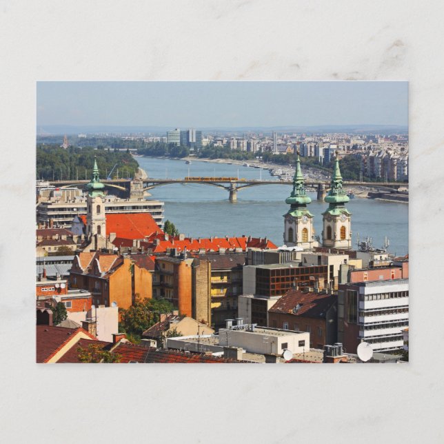Szechenyi Chain Bridge, Budapest, Hungary Postcard (Front)