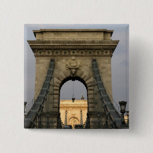 Szechenyi lanchid Szechenyi Chain Bridge), 15 Cm Square Badge