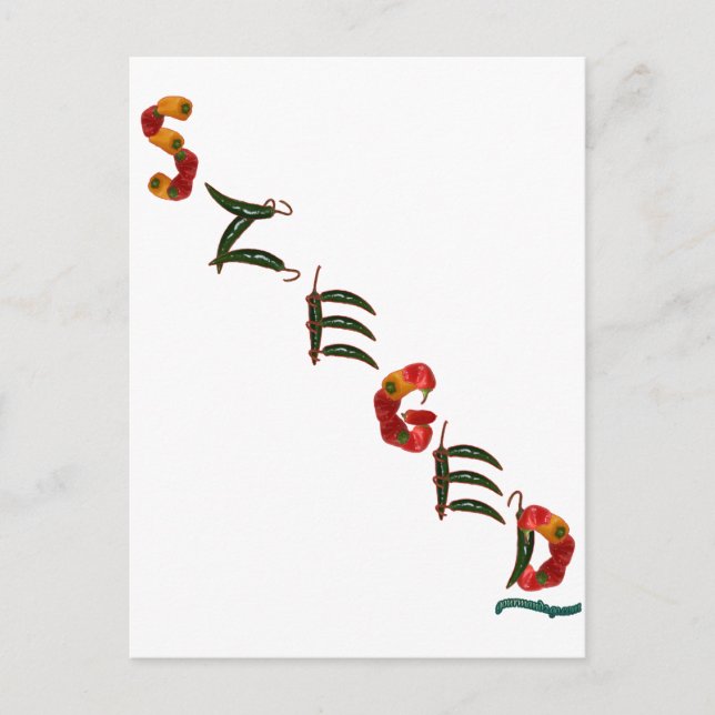 Szeged Chilli Peppers Postcard (Front)