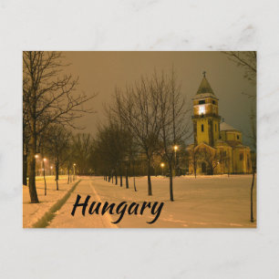 Szent Borbála Parish Church Dorog Hungary Design Postcard