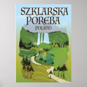 Szklarska Poreba Poland travel poster