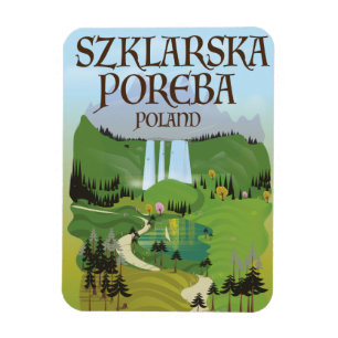 Szklarska Poreba Poland travel poster Magnet