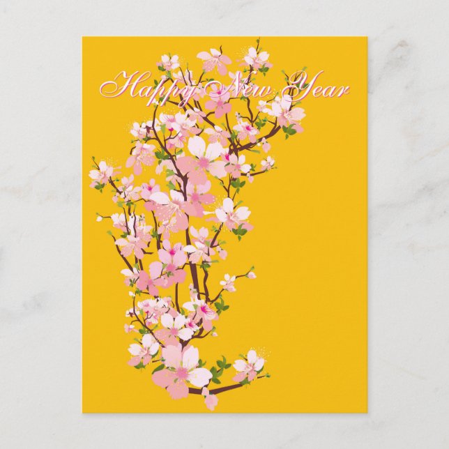 Tết - Chúc Mừng Năm Mới Happy New Year Xuân 2025 Postcard (Front)