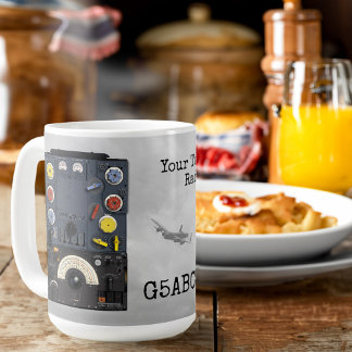 T1154 R1155 Lancaster Bomber WWII Radio call sign Coffee Mug