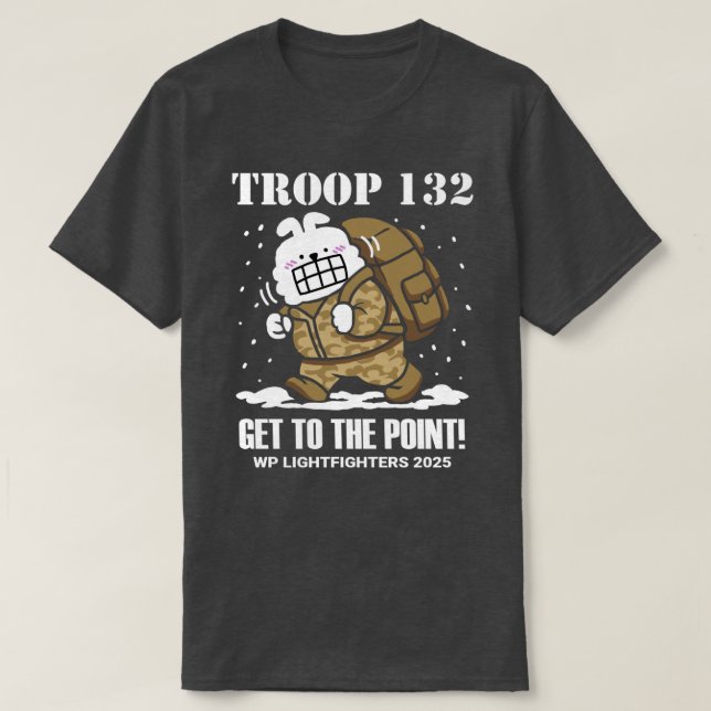 T132 -- GET TO THE POINT! Tee Shirt [v2] (Design Front)