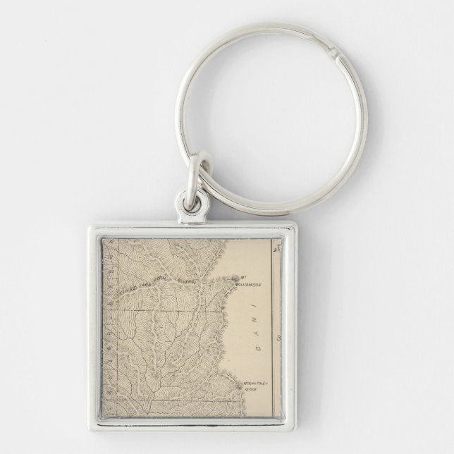 T1417S R3235E Tulare County Section Map Key Ring (Front)