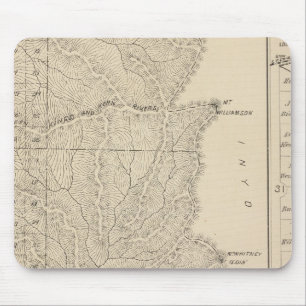 T1417S R3235E Tulare County Section Map Mouse Pad