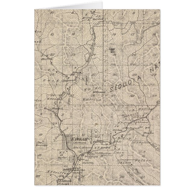 T1617S R2829E Tulare County Section Map (Front)
