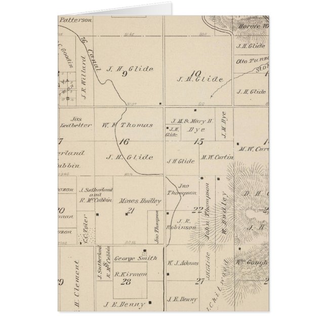 T16S R25E Tulare County Section Map (Front)