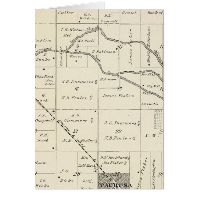 T17S R25E Tulare County Section Map (Front)
